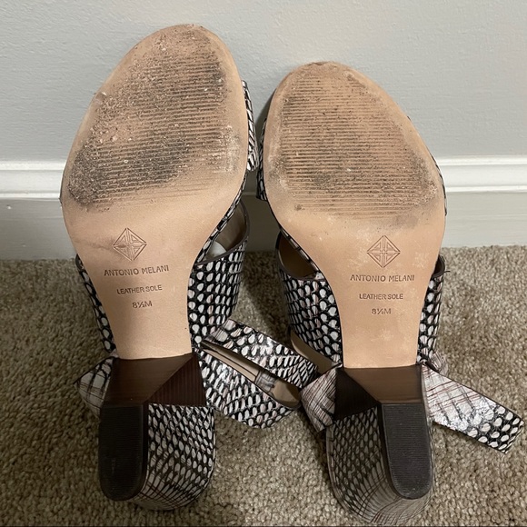 Antonio Melani Snakeskin Sandal Heels - Picture 8 of 12